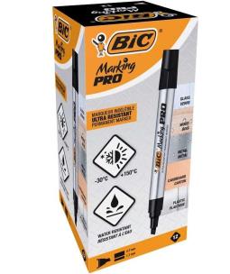 Opakowanie Marker czarny ścięta końcówka (12szt)