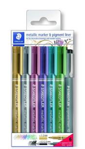 Opakowanie Marker metaliczny 6szt + 308C2-9 gratis