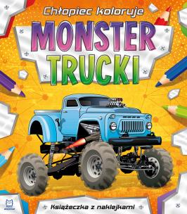 Okładka książki MONSTER TRUCKI CHŁOPIEC KOLORUJE