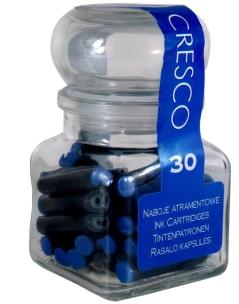 Opakowanie Naboje do pióra niebieskie słoiczek 30 sztuk