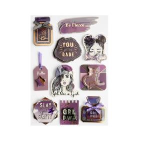 Opakowanie Naklejki 3D Fight like a girl 10szt