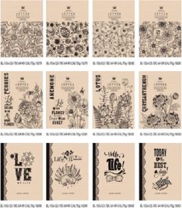 Opakowanie Notatnik ozdobny 105x125/64K gładki FRESH