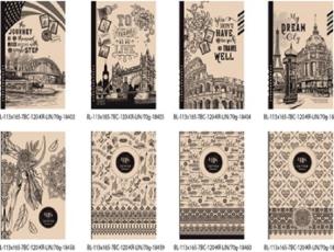 Opakowanie Notatnik ozdobny 113x165/120K linia FRESH