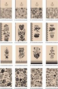 Opakowanie Notatnik ozdobny 113x165/96K krat/gład/linia FRESH