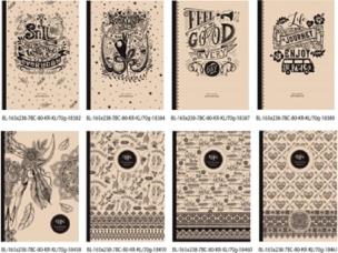 Opakowanie Notatnik ozdobny 165x238/80K kratka FRESH