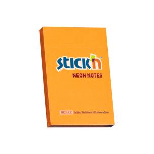 Opakowanie Notes samoprzylepny 76x51mm neon pomarańczowy