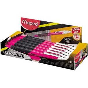 Opakowanie Ołówek aut. Blackpeps LL 0,5mm róż. (12szt) MAPED