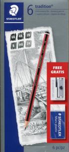 Okładka książki OLOWEK TRADITION+GUMKA+TEMPEROWKA opakowanie BPZ-STEADLER
