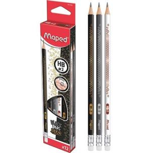 Opakowanie Ołówek z gumką Blackpeps (12szt) MAPED