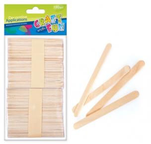 Ozdoba dekoracyjna drewniane patyczki 100el. Wydawca: Craft With Fun. Multiszop.pl Opakowanie Ozdoba dekoracyjna drewniane patyczki 100el