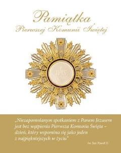 Okładka książki Pamiątka Pierwszej Komunii Świętej (hostia)