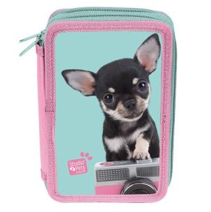 Opakowanie Piórnik 2-komorowy b.w. Studio Pets PTE-022BW PASO