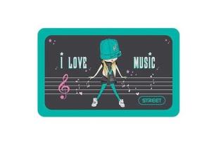 Opakowanie Piórnik dwusuwakowy z wyposażeniem MUSIC