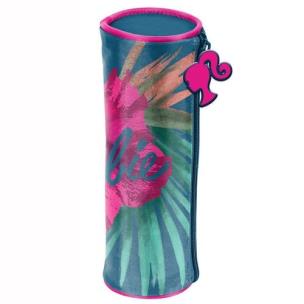 Opakowanie Piórnik tuba Barbie w różowe kwiaty
