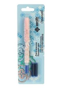 Opakowanie Pióro wieczne Zenith Ornament z nabojami różowe