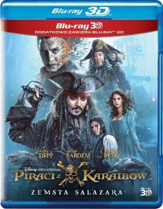 Okładka książki Piraci z Karaibów. Zemsta Salazara (2 Blu-ray) 3D