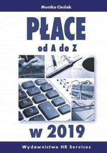 Okładka książki Płace od A do Z w 2019