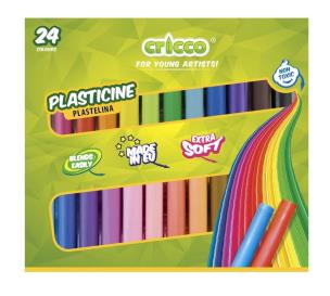 Opakowanie Plastelina 24 kolory CRICCO