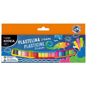 Plastelina 24 kolory KIDEA. Wydawca: Derform. Multiszop.pl Opakowanie Plastelina 24 kolory KIDEA