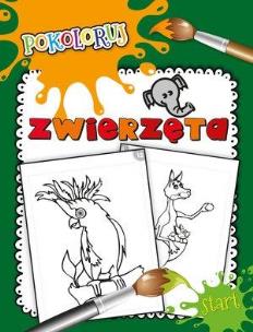 Okładka książki Pokoloruj. Zwierzęta