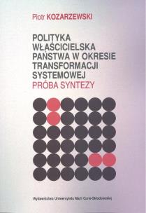 Okładka książki Polityka właścicielska państwa w okresie..