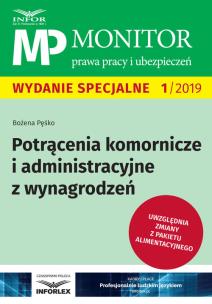 Okładka książki Potrącenia komornicze i administracyjne z wynagrodzeń