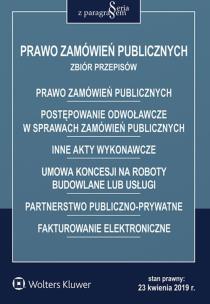 Okładka książki Prawo zamówień publicznych Zbiór przepisów