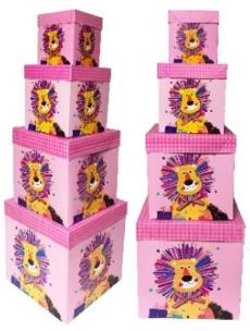 Opakowanie Pudełko składane lew (15x15x15) ROZETTE