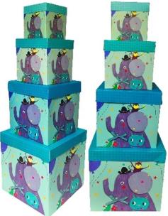 Opakowanie Pudełko składane słoń (25x25x25) ROZETTE