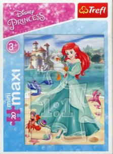 Okładka książki Puzzle 20 miniMaxi - W świecie Księżniczek 3 TREFL