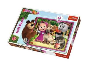 Opakowanie Puzzle 24 maxi Masza i Niedźwiedź TREFL