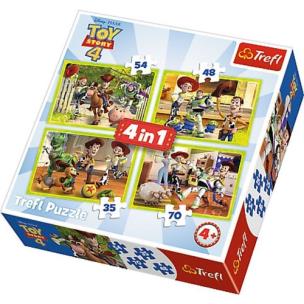 Opakowanie Puzzle 4w1 Toy Story 4 Ekipa zabawkowa