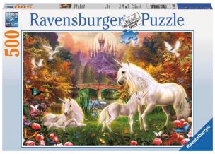 Opakowanie Puzzle Magiczne jednorożce 500
