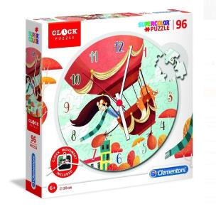 Opakowanie Puzzle Supercolor Zegar 96