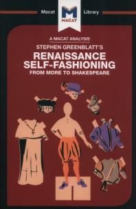 Okładka książki Stephen Greenblatt's Renaissance Self-Fashioning