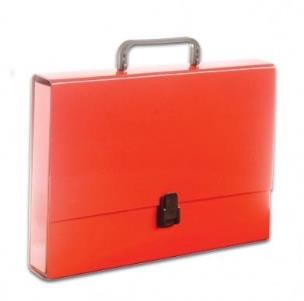 Opakowanie Teczka A4 z rączką czerwona pastelowa