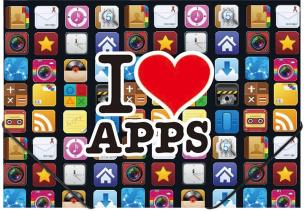 Opakowanie Teczka na gumkę A4 z nadrukiem Apps