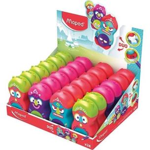 Opakowanie Temperówka z gumką Loopy Totem 1 otwór (24szt)