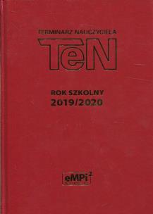 Opakowanie Terminarz nauczyciela TEN Rok szkolny 2019/2020 bordowy