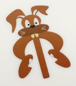 Opakowanie Zakładka metalowa do książki - królik