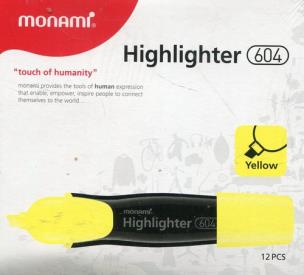 Opakowanie Zakreślacz 604 żółty 12 sztuk