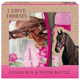 Opakowanie Zestaw śniadanówka + bidon Konie 18 DERFORM