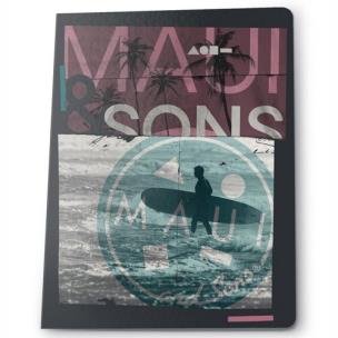 Opakowanie Zeszyt A4 Maui and Sons 96 kartek w kratkę 5 sztuk
