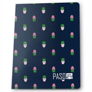 Opakowanie Zeszyt A5 w kratkę 60 kartek Kaktusy 5 sztuk