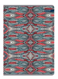 Opakowanie Zeszyt A5 w kratkę 80 kartek Etniczny/Basic 5 sztuk