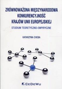 Okładka książki Zrównoważona międzynarodowa konkurencyjność krajów Unii Europejskiej