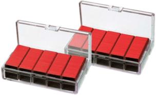 Opakowanie Zszywki nr 10 x 1000szt czerwone