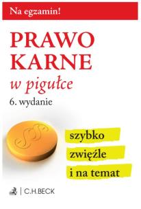 Okładka książki  PRAWO KARNE W PIGUŁCE
