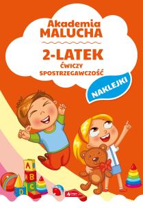 Okładka książki AKADEMIA MALUCHA 2-LATEK ĆWICZY SPOSTRZEGAWCZOŚĆ