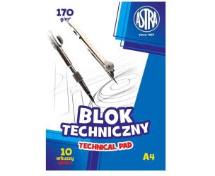 Opakowanie Blok techniczny A4/10K 170g (10szt) ASTRA